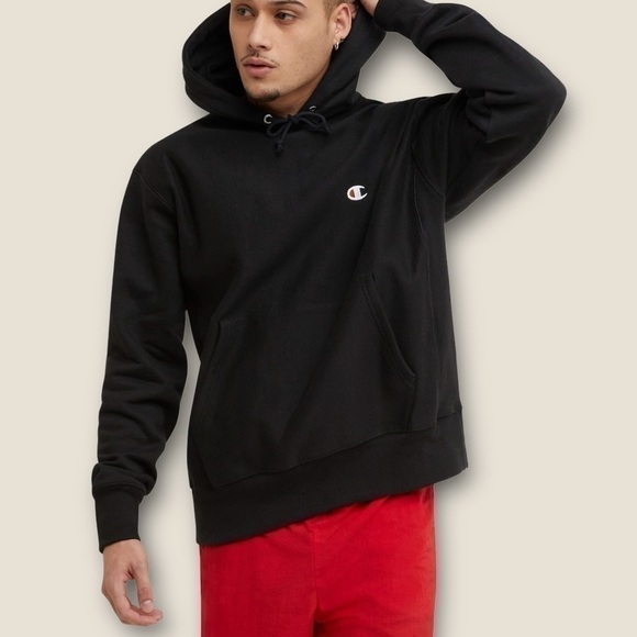 Champion Reverse Weave Hoodie C Logo Black S AS IS - Picture 1 of 5